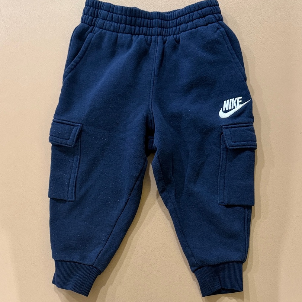 Nike Kids Dark Blue Cargo Joggers
